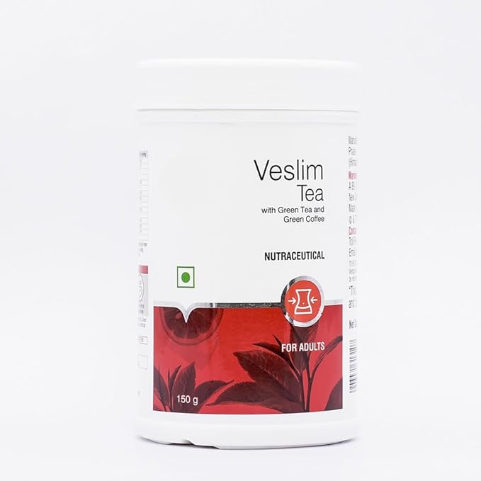 Veslim Tea with Green Tea and Green Coffee, Nutraceutical for Adults, 150g