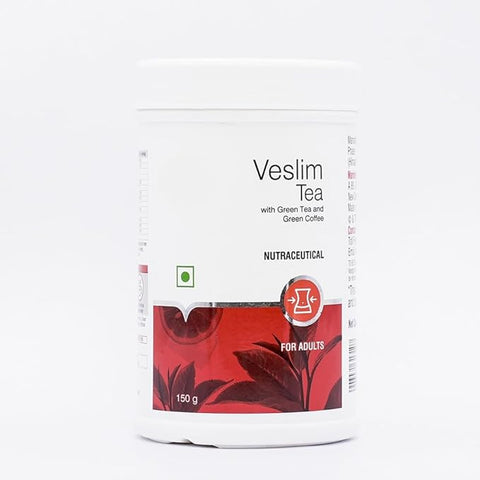 Veslim Tea with Green Tea and Green Coffee, Nutraceutical for Adults, 150g