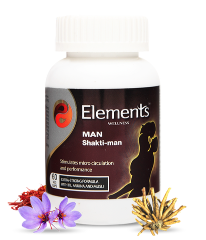 Elements Man Shakti Man, 60 Capsules, Safed Musli, Til, and Arjuna