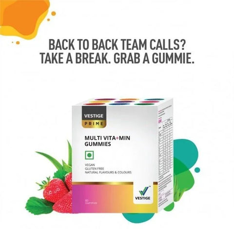 Vestige Prime Multi Vita+Min 60 Gummies