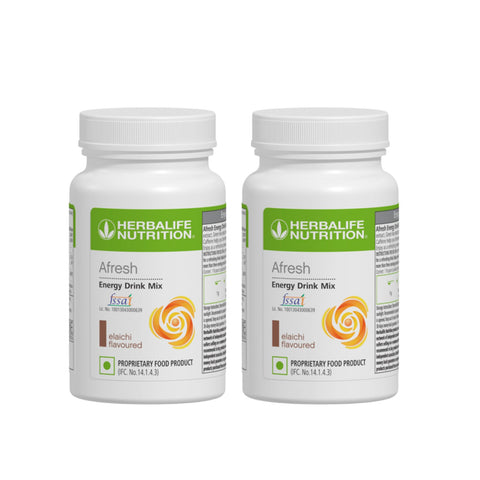 Herbalife Afresh Energy Drink Mix 50g Elaichi Pack Of 2