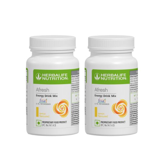 Herbalife Afresh Energy Drink Mix  Pack Of 2